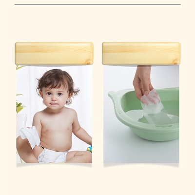 دستمال مرطوب بچه ارگانیک آب خالص 10PCS پارچه غیر بافته زیست تخریب پذیر بدون بو