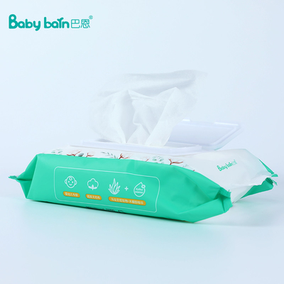 بسته انفرادی دستمال مرطوب بچه Spunlace Nonwoven Baby Care Newborns Wet Tissue 80Pcs