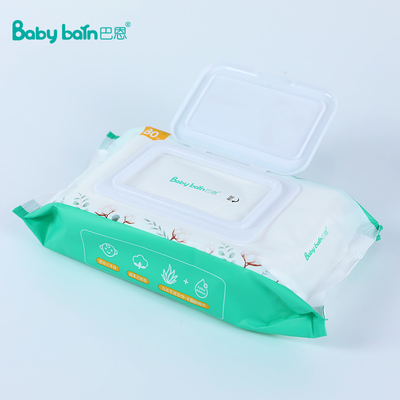 بسته انفرادی دستمال مرطوب بچه Spunlace Nonwoven Baby Care Newborns Wet Tissue 80Pcs