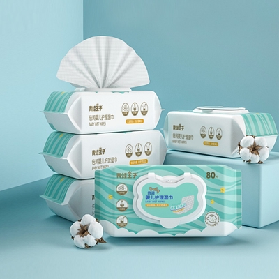 OEM Cleaning Wet Tissue برچسب خصوصی سفر بسته بندی شده برای هتل