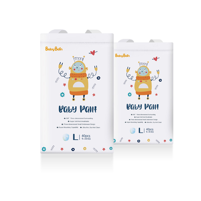 پوشک یکبار مصرف با کیفیت بالا از پارچه نبافته سفارشی Dipers Baby Skin Friendly