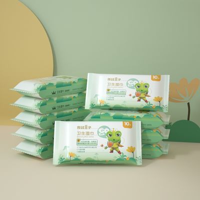 دستمال مرطوب آب تمیز کننده دهان کودک یکبار مصرف برچسب خصوصی Oem Sensitive 10 عدد