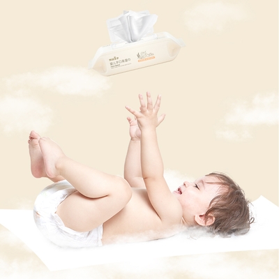 دستمال مرطوب یکبار مصرف ارگانیک کودک بدون عطر برای صورت دست