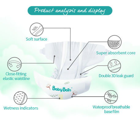 پوشک بچه یکبار مصرف سفارشی Stocklot A Grade Baby Pants