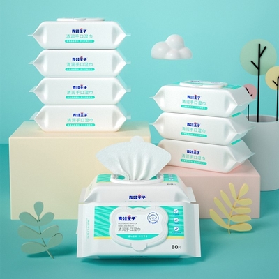 دستمال مرطوب دستمال مرطوب صورت نوزاد پارچه غیر بافته شده با آب تمیز کردن سفارشی OEM
