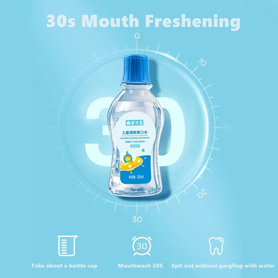 ابزار بهداشت دهان و دندان با طعم میوه کودکان 30S Quick Clean Mouthwash