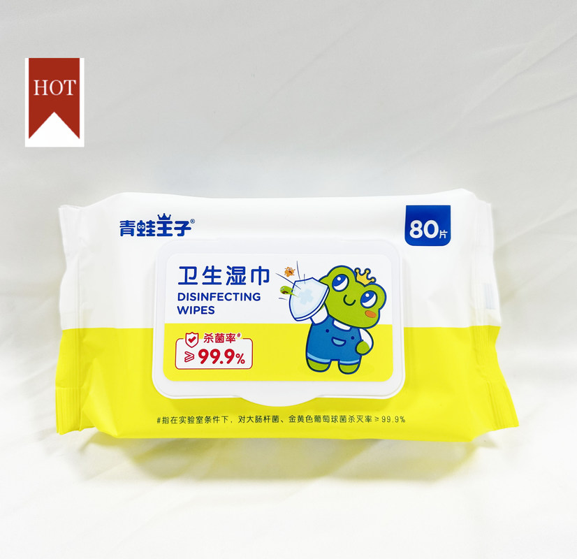 دستمال مرطوب یکبار مصرف پارچه نبافته Spunlace برای کودکان بزرگسال