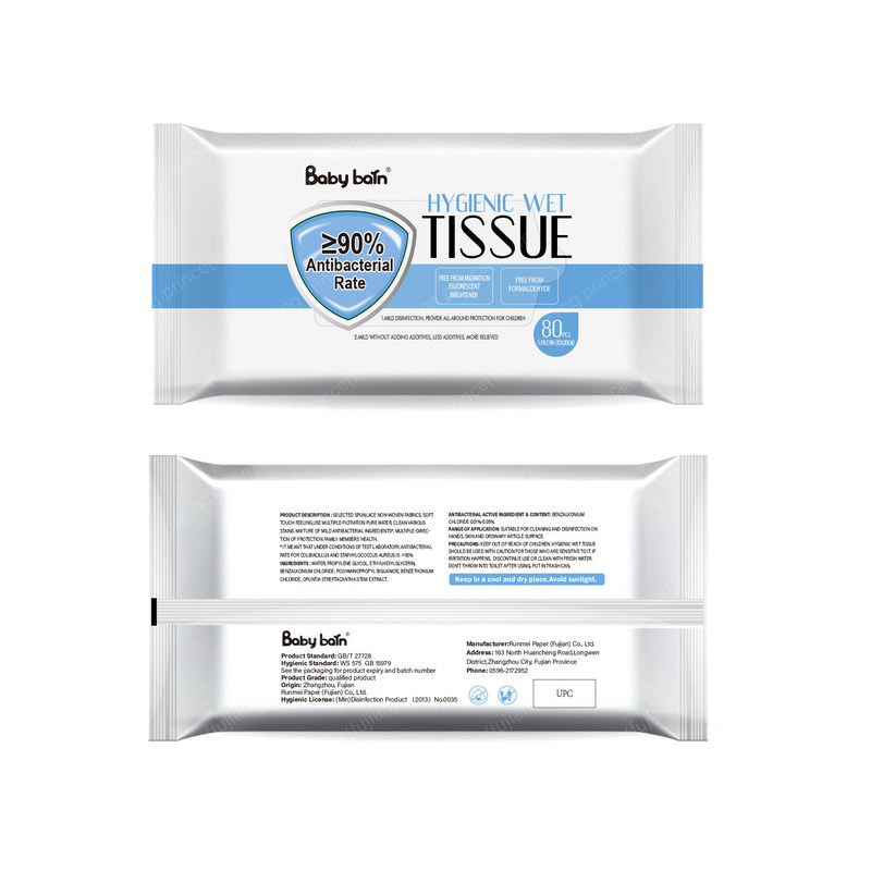 خوب فرمول سخت پلاستیک لب 80 دستمال مرطوب مرطوب بدون الکل می کشد