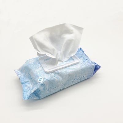 لوگوی سفارشی 40 گرم دستمال مرطوب یکبار مصرف طبیعی ارگانیک Spunlace Non Woven